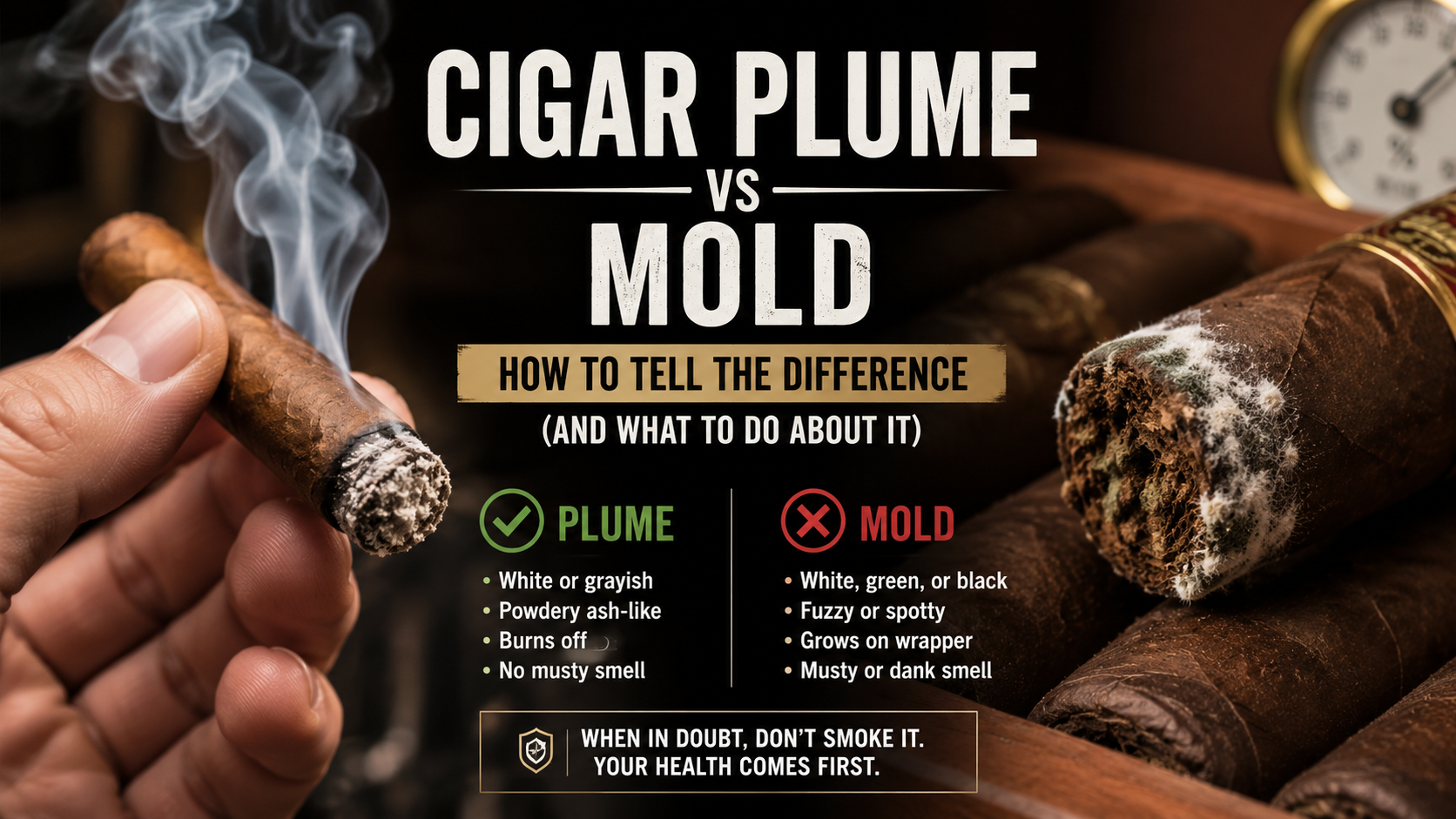 Cigar Plume vs Mold: How to Tell the Difference (And What to Do About It)