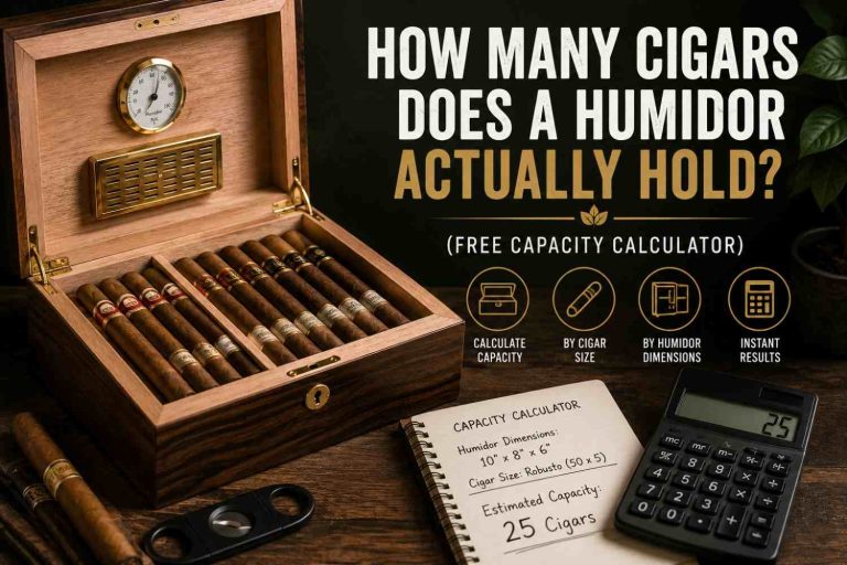 humidor capacity calculator