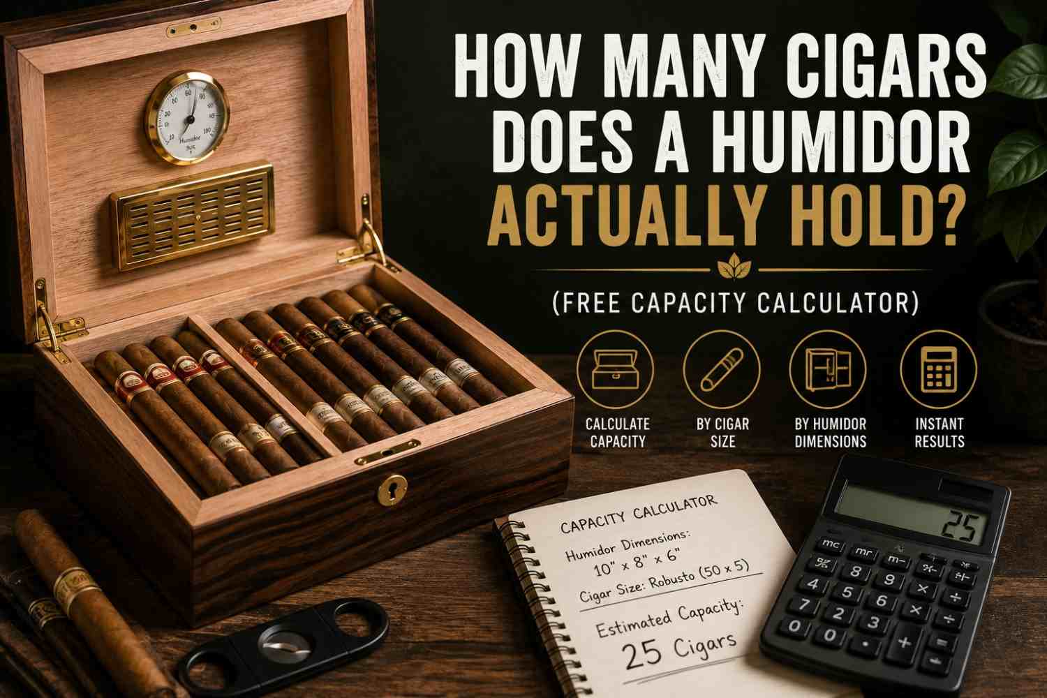 humidor capacity calculator